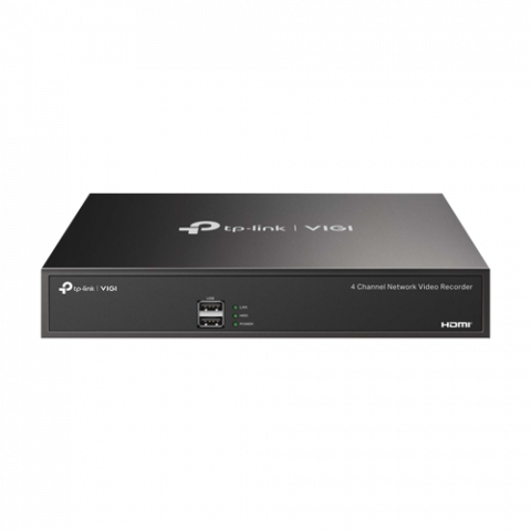 NVR Network Video Recorder - NVR 4K, 4 canale max. 8MP, Audio IN/OUT, 1 x SATA - TP-Link VIGI VIGINVR1004H