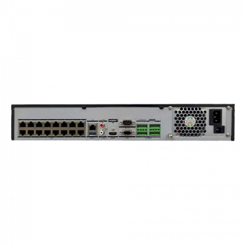 NVR 4K, AcuSense, total 32 canale max. 12MP, 16 porturi PoE, Alarma, 1.5U - HIKVISION DS-7732NXI-K4-16P(Alarm16+9) [1]