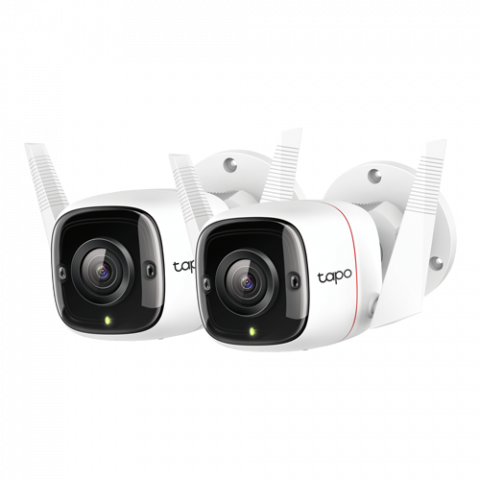 Supraveghere video - Pachet 2 Camere IP Wi-Fi, 2K, Audio bidirectional, IR 30M - TP-Link Tapo TapoC310P2
