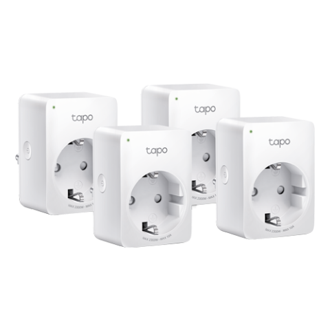 Diverse - Pachet 4 prize smart, Wi-Fi, 10A, control vocal - TP-Link Tapo TapoP100(4-pack)