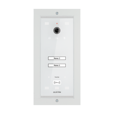 Interfonie audio video - Panou exterior video Home pentru 2 Familii - SMART, G3 - ELECTRA VPM.02F03.ELWH4