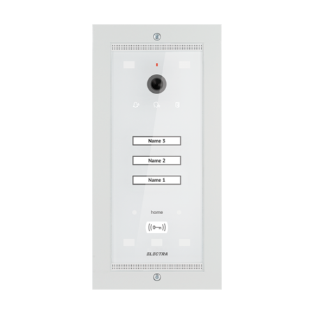 Interfonie audio video - Panou exterior video Home pentru 3 Familii - SMART, G3 - ELECTRA VPM.03F03.ELWH4