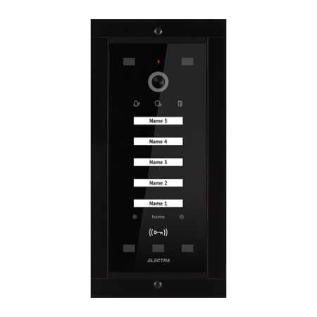 Interfonie audio video - Panou exterior video Home pentru 5 Familii - SMART, G3 - ELECTRA VPM.05F03.ELBH4
