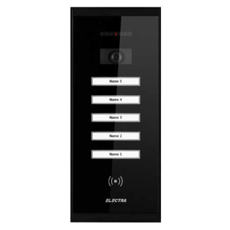 Panouri exterioare - Panou exterior video SMART pentru 5 Familii - ELECTRA VPM.5SR02.ELB04