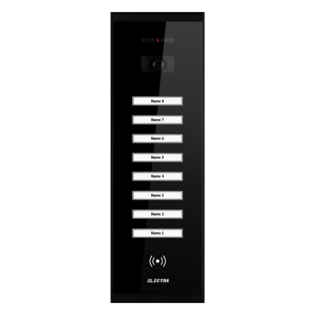 Panouri exterioare - Panou exterior video SMART pentru 8 Familii - ELECTRA VPM.8SR02.ELB04