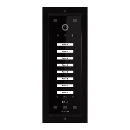 Panouri exterioare - Panou exterior video Urban pentru 8 Familii, montaj ingropat - SMART, G3 - ELECTRA VPM.08F03.ELBU4