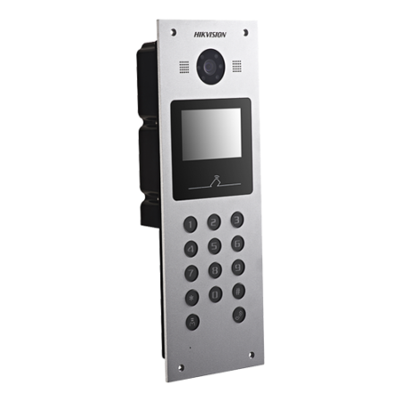 Panou exterior videointerfon TCP/IP pentru blocuri si spatii birouri, control acces card, afisaj LCD- HIKVISION DS-KD3003-E6 [1]