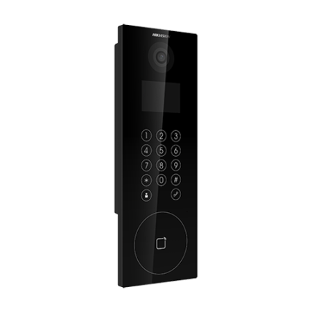 Panou exterior videointerfon TCP/IP pentru blocuri si spatii birouri, control acces integrat cu card sau cod PIN - HIKVISION DS-KD8103-E6 [1]
