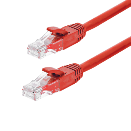 Conectica LAN RJ si FO - Patch cord Gigabit UTP cat6, LSZH, 5.0m, rosu - ASYTECH Networking TSY-PC-UTP6-5M-R