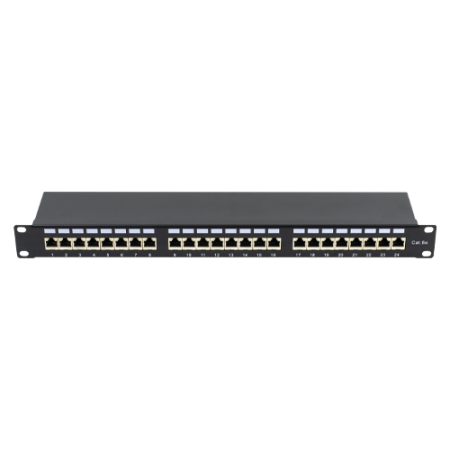 Patch Panel 1U, FTP cat6A, 24 porturi RJ45 - ASYTECH Networking ASY-PP-FTP6A-24 [1]