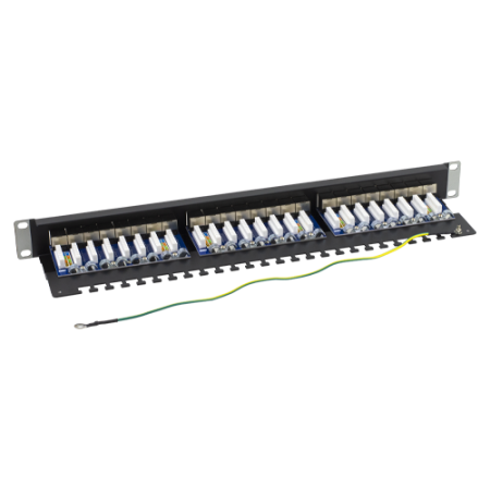 Patch Panel 1U, FTP cat6A, 24 porturi RJ45 - ASYTECH Networking ASY-PP-FTP6A-24 [2]