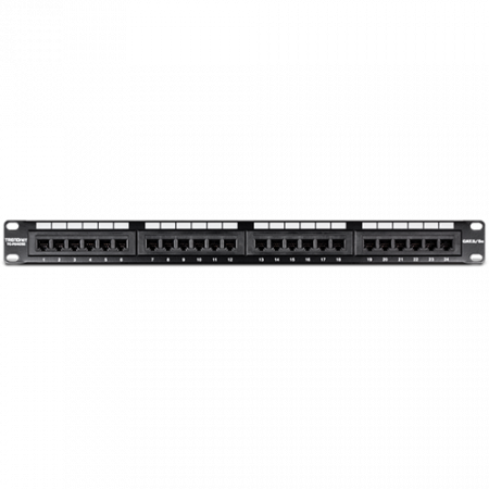 Retelistica - Patch Panel 24 porturi RJ45 UTP 19', Cat5/5e - TRENDnet TC-P24C5E