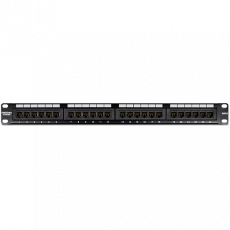 Retelistica - Patch Panel 24 porturi RJ45 UTP, Cat6 - TRENDnet TC-P24C6
