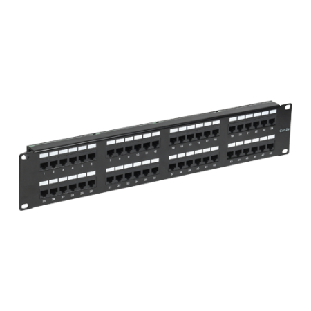 Retelistica - Patch Panel 2U, UTP cat5e, 48 porturi RJ45 - ASYTECH Networking ASY-PP-UTP5E-48