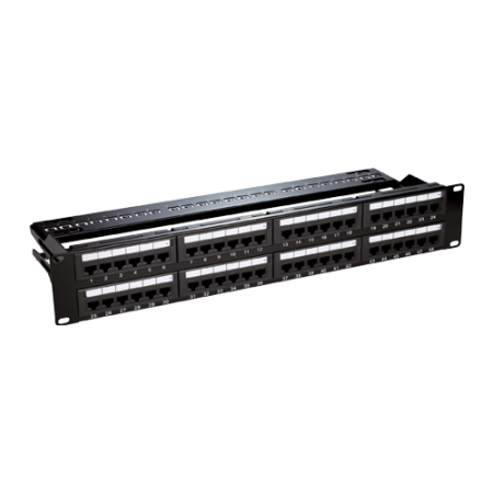 Retelistica - Patch Panel 2U, UTP cat6, 48 porturi RJ45 - ASYTECH Networking ASY-PP-UTP6-48