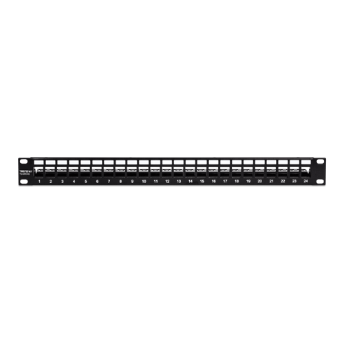 Patch Panel ecranat 24 porturi blank keystone 1U - TRENDnet TC-KP24S [1]