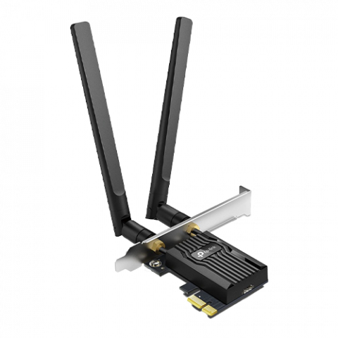 Adaptoare Wi-Fi si accesorii USB - Placa de retea PCIe TP-Link Archer TX55E, AX3000, Dual-Band, Wi-Fi 6, Bluetooth 5.2 - TP-LINK ArcherTX55E