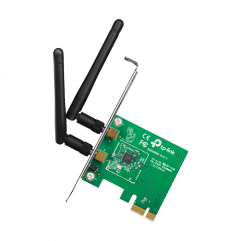 Adaptoare Wi-Fi si accesorii USB - Placa de retea Wi-Fi 4, 2.4 Ghz, 300Mbps, 2dBi, PCI Express - TP-LINK TL-WN881ND