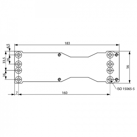 Placa montaj pentru DC200/DC300/DC500/DC700 - ASSA ABLOY DCA120-40 [1]
