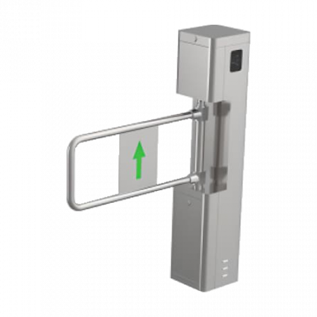 Turnichete - Poarta batanta partea dreapta, Card MiFare, Brat metalic, latime banda 900mm - HIKVISION DS-K3BC411X-RS-M-Dp90