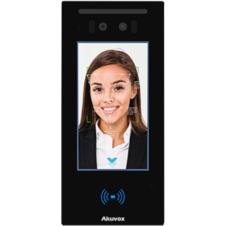 Panouri exterioare - Post de apel Videointerfon IP Akuvox E16C cu recunoastere faciala, RFID, NFC, PIN, Bluetooth