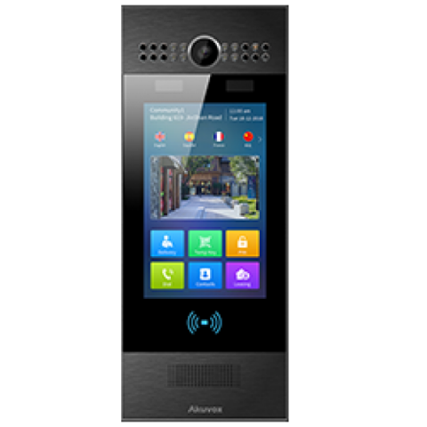 Post de apel Videointerfon IP Akuvox R29C/R29C-BK recunoastere faciala si ecran touchscreen 7 inch [1]