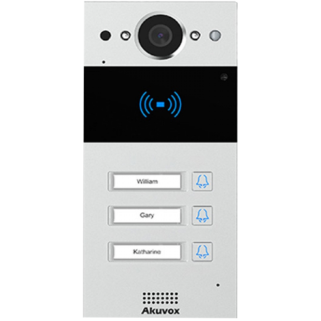 Panouri exterioare - Post de apel videointerfon IP SIP Akuvox R20BX3 cu 3 butoane