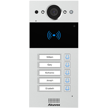 Panouri exterioare - Post de apel videointerfon IP SIP Akuvox R20BX5 cu 5 butoane