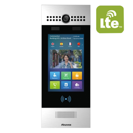 Panouri exterioare - Post de apel Videointerfon IP SIP Akuvox R29C-L cu comunicatie LTE si ecran touchscreen 7 inch
