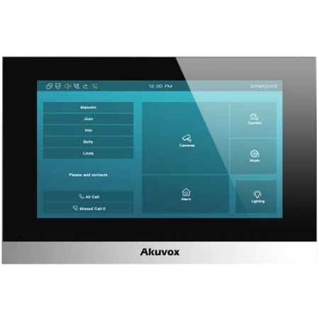 Interfonie audio video - Post de interior IP SIP Akuvox C313N monitor de 7 inch