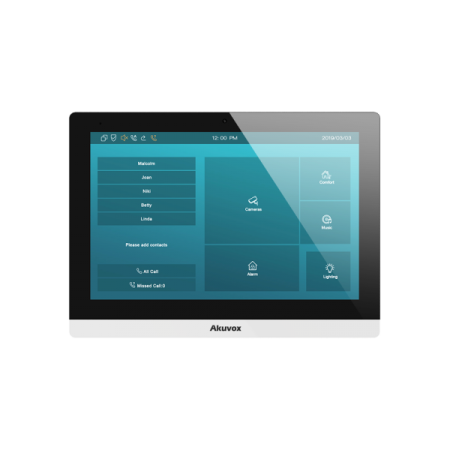Interfonie audio video - Post de interior IP SIP Akuvox C317A monitor de 10 inch