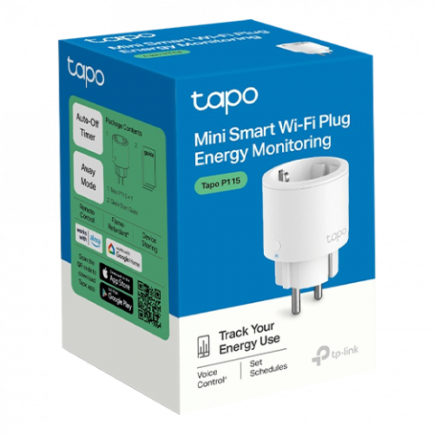 Priza inteligenta TP-LINK Tapo P115,(1 bucata) Wi-Fi, 3680W, 16A - TP-LINK TapoP115(1-pack) [1]