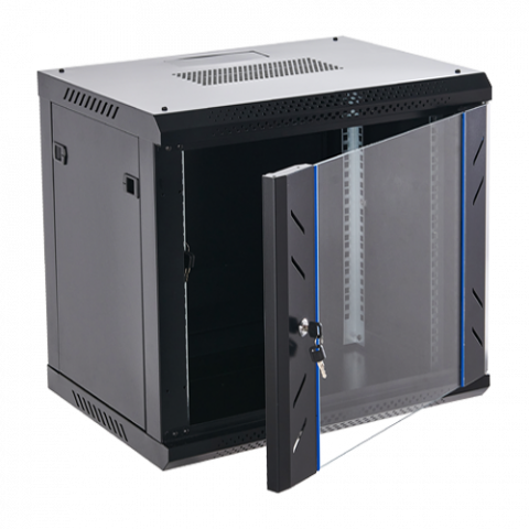 Rack perete 12U 19' 600x450, negru, seria economica - ASYTECH Networking ASY-12U-6045WL [1]