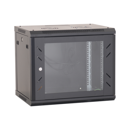 Cabinete metalice (rack-uri) - Rack perete 12U 19' 600x600, negru - ASYTECH Networking ASY-12U-6060W