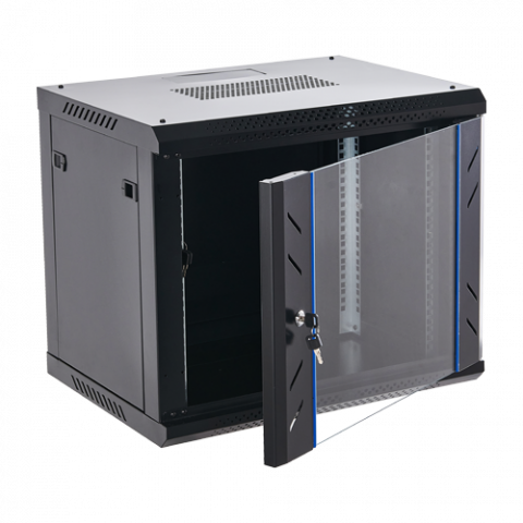 Rack perete 9U 19' 600x450, negru, seria economica - ASYTECH Networking ASY-9U-6045WL [1]