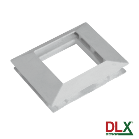 Cabluri si accesorii - Rama alba simpla pentru aparataj 45x45 mm (2 module) - DLX DLX-102-11