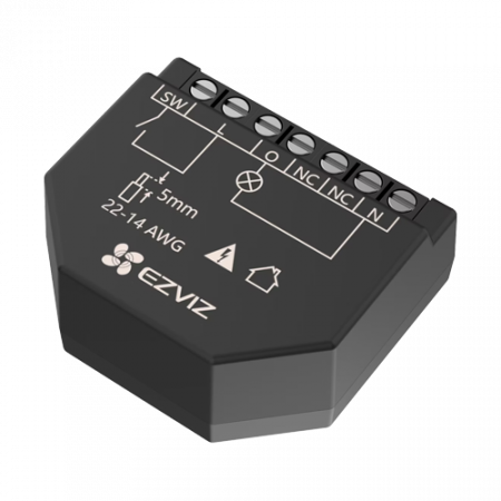 Module si comunicatoare - Releu inteligent Wi-Fi pentru aplicatii Smart Home EZVIZ, 1 canal 250Vc.a. max. 16A CS-T35-R100-WM