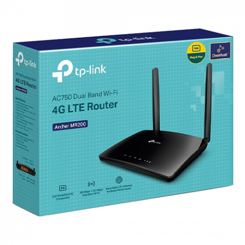 Router 3G / 4G LTE Wireleess TP-LINK Archer MR200 Slot Micro SIM - TP-LINK ArcherMR200 [3]