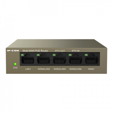 Router 4 porturi Gigabit PoE+, 55W, 1 port RJ45 Gigabit, management - IP-COM M20-PoE [1]
