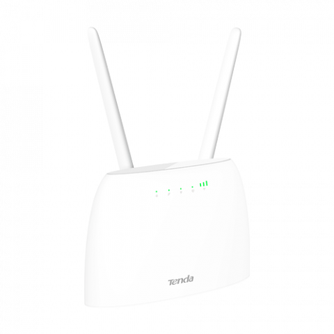 Routere - Router 4G, Wi-Fi, N300, 2.4GHz, 1 x SIM, 2 x RJ45 10/100 Mbps, 1 x RJ11 - TENDA TND-4G06