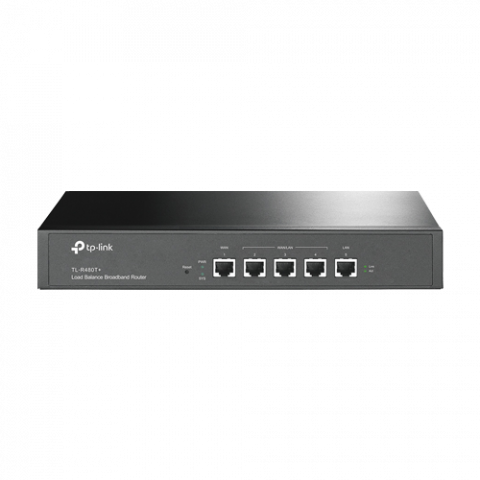 Routere - Router 5 porturi RJ45 Gigabit, Load Balancing, 1U - TP-Link Omada TL-R480T+