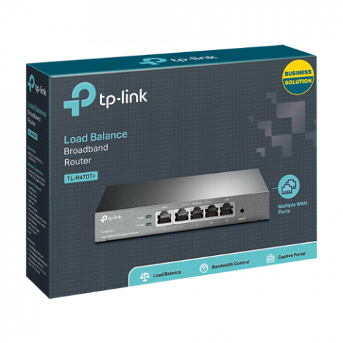 Router 5 porturi RJ45 Gigabit, Load Balancing - TP-Link Omada TL-R470T+ [2]