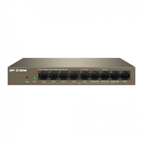 Router 8 porturi Gigabit PoE+, 95W, 1 port RJ45, Management - IP-COM M20-8G-PoE [1]