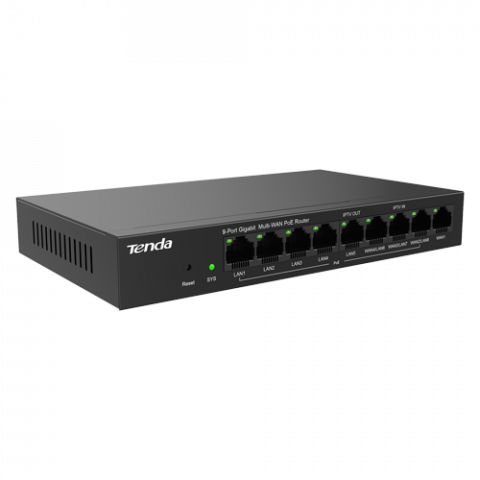 Router 8 porturi PoE+, 1 port WAN, Gigabit, Web Management - TENDA TND-G0-8G-POE [2]