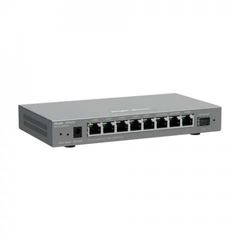 Router 8 porturi RJ45 1 Gbps, 1 port SFP 1 Gbps, 200 clienti, Multi-WAN, Cloud Management - Ruijie RG-EG209GS [2]