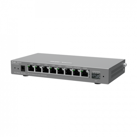 Router 8 porturi RJ45 1 Gbps, 1 port SFP 1 Gbps, 200 clienti, Multi-WAN, Cloud Management - Ruijie RG-EG209GS [1]