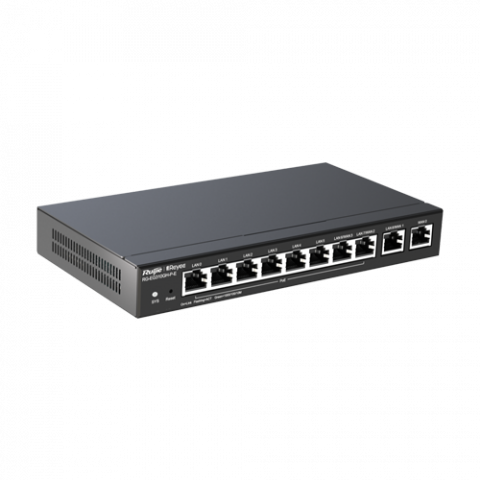 Router 8 x RJ45 1G PoE, 2 x RJ45 1G, Buget PoE 110W, Multi-WAN, Cloud Management - Ruijie RG-EG310GH-P-E [1]