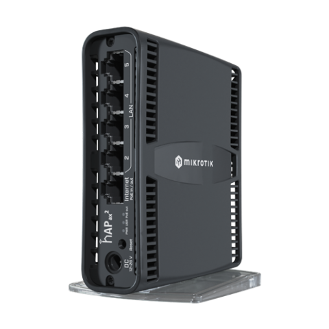 Retelistica - Router hAP axÂ², Wi-Fi 6, Dual-Band, AX1800, 4.5/5 dBi, 5 x RJ45 1G, PoE In/Out pasiv - MikroTik C52iG-5HaxD2HaxD-TC