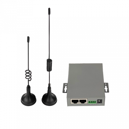 Switch-uri - Router industrial 2 porturi 10/100M, RS232, 4G, WiFi, Management - UTEPO URT6102