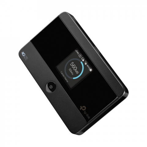 Routere - Router portabil 4G, Wi-Fi 4, Nano SIM, microSD, Baterie 2100 mAh - TP-Link M7350